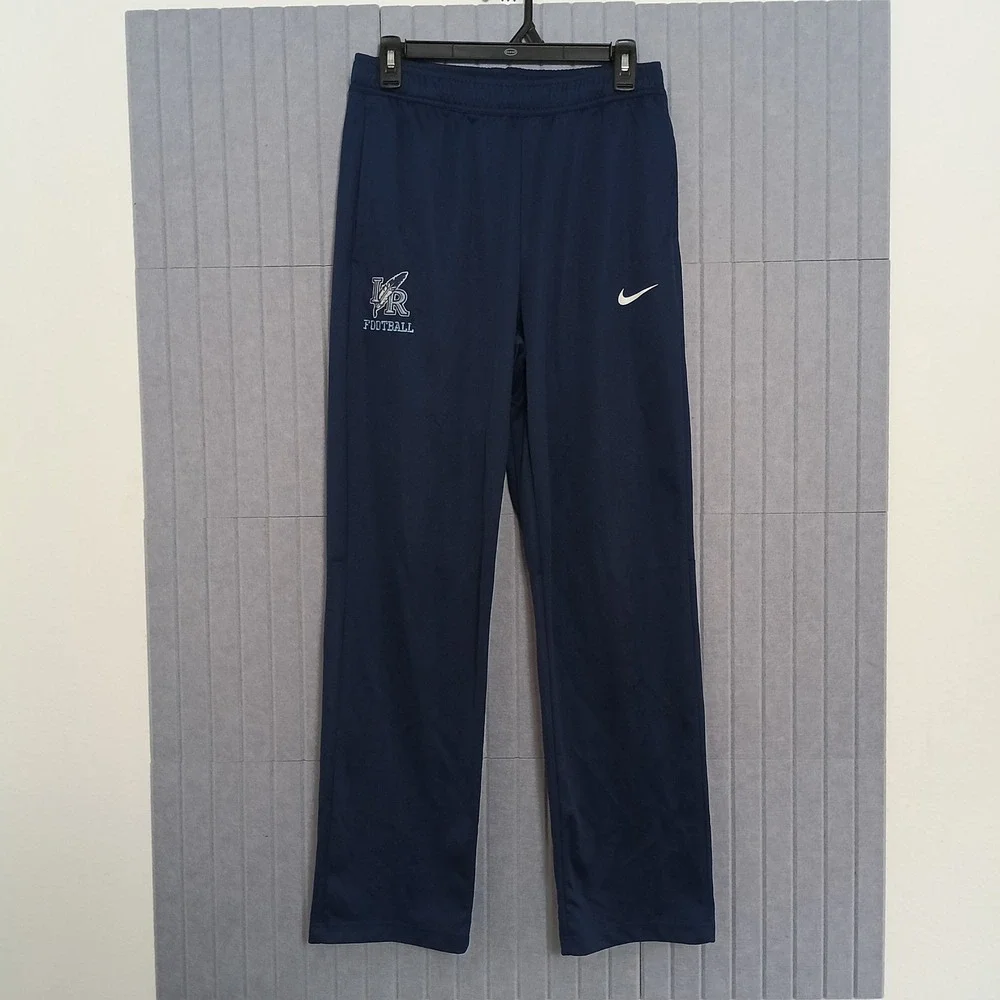 Nike Track Pants Mens Medium Navy Blue Excellent Indian River Football Dri-FIT